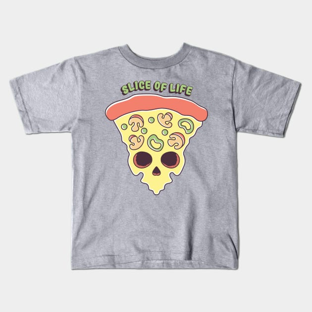 Poisoned Pizza Kids T-Shirt by spacedowl